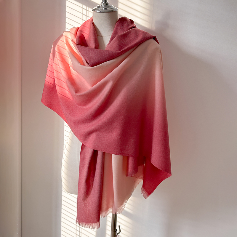 Cashmere Pashmina Wrap - Luxury Winter Cashmere Scarf Women Gradient