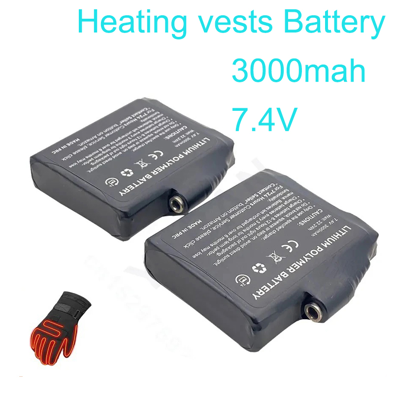 Gloves Battery 7.4V 3000mah Po – обзор и цена Heated Vest Battery