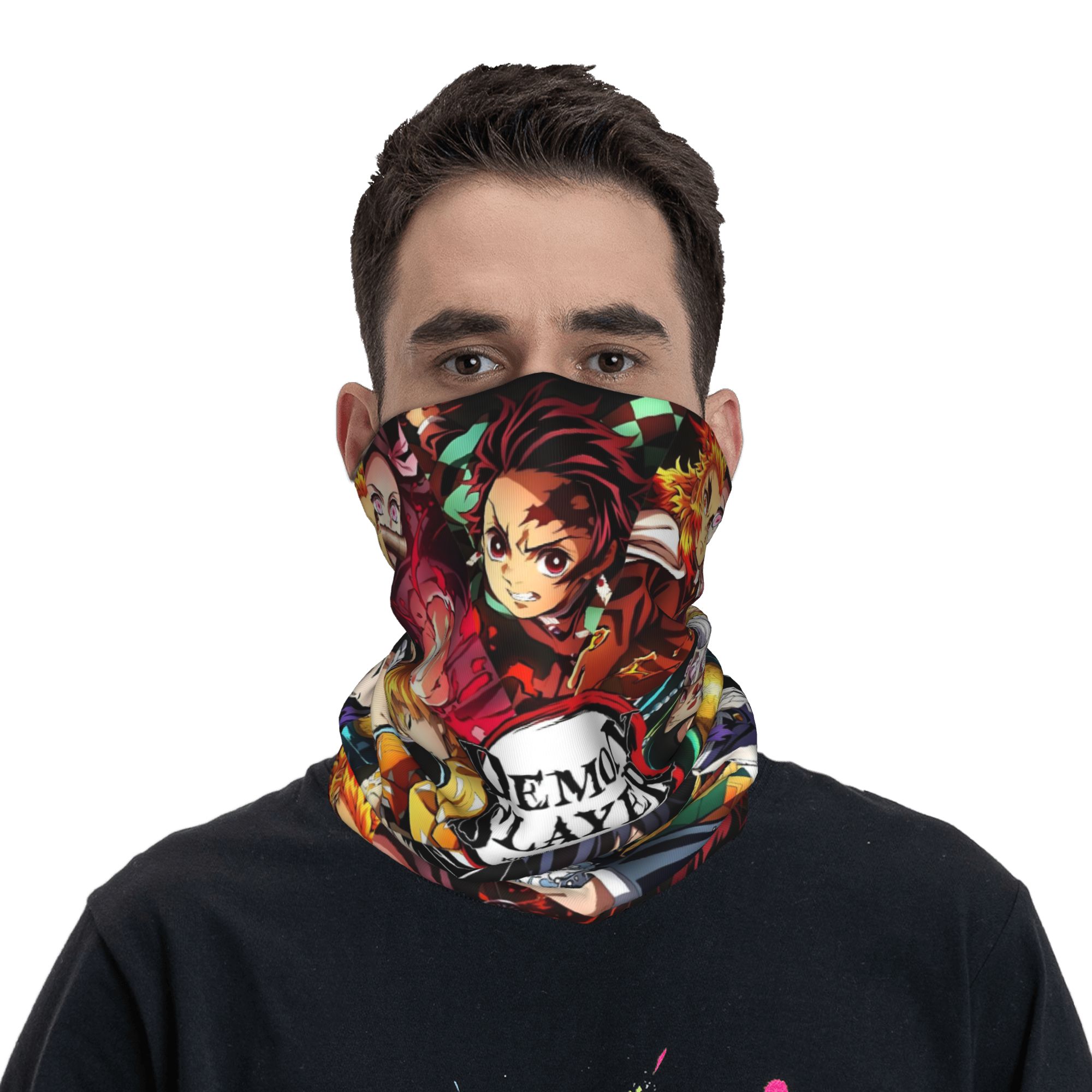 Demon Slayer Anime Collage Ban – обзор и цена Neck Gaiter Fleece
