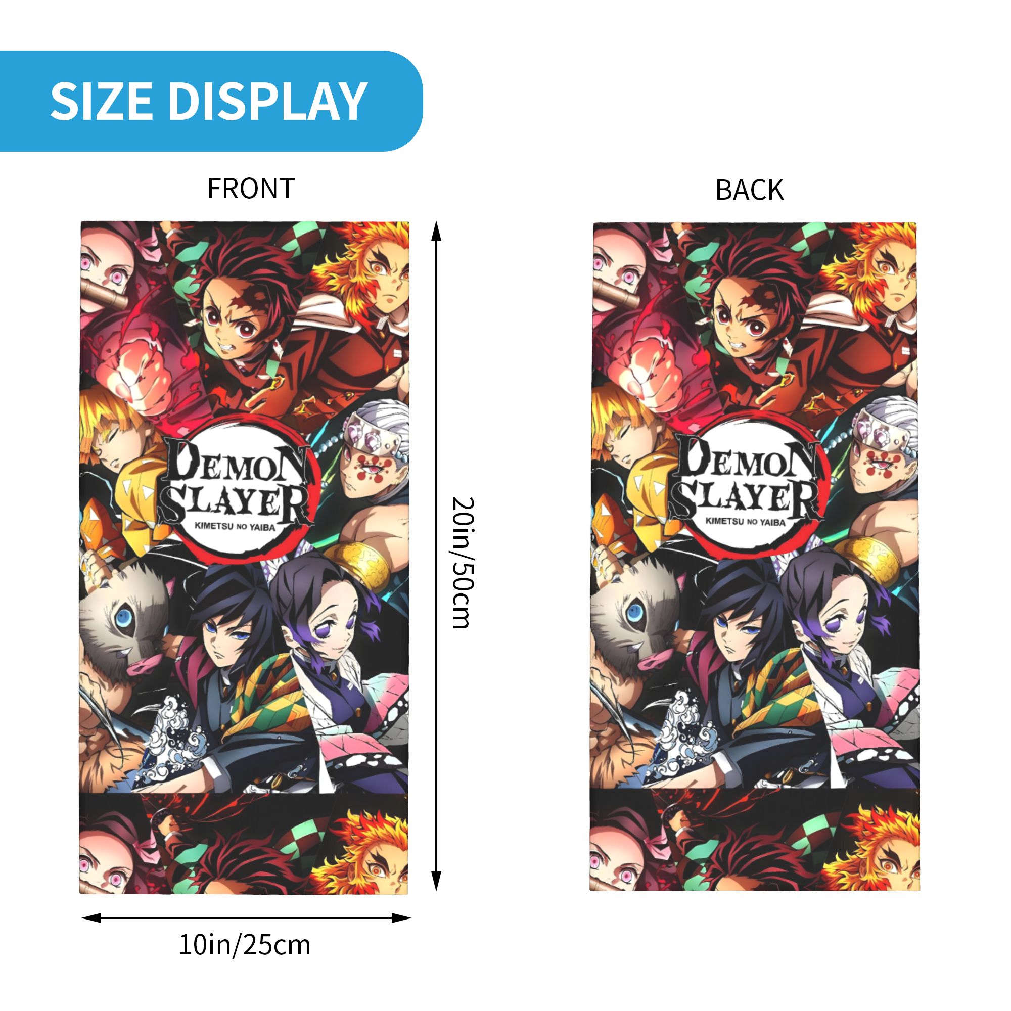 Demon Slayer Anime Collage Ban – обзор и цена Neck Gaiter Fleece