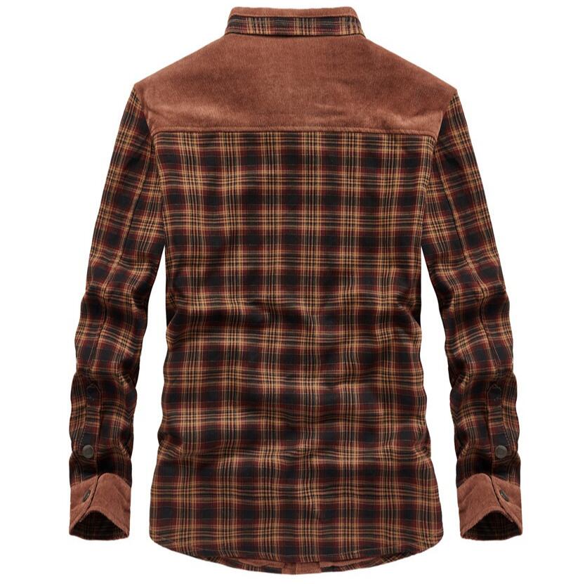 Men's Jackets Winter Windproof – обзор и цена Flannel Shirt Lined