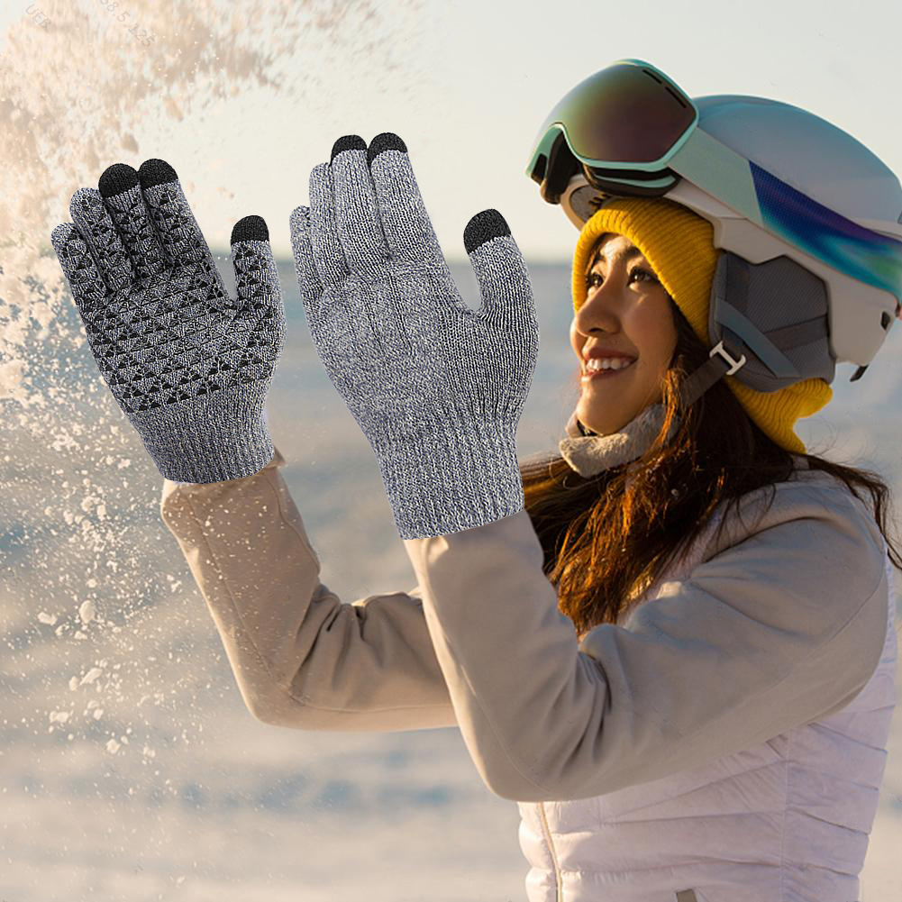 USB Heated Knitted Gloves Full – обзор и цена Touch Screen Gloves