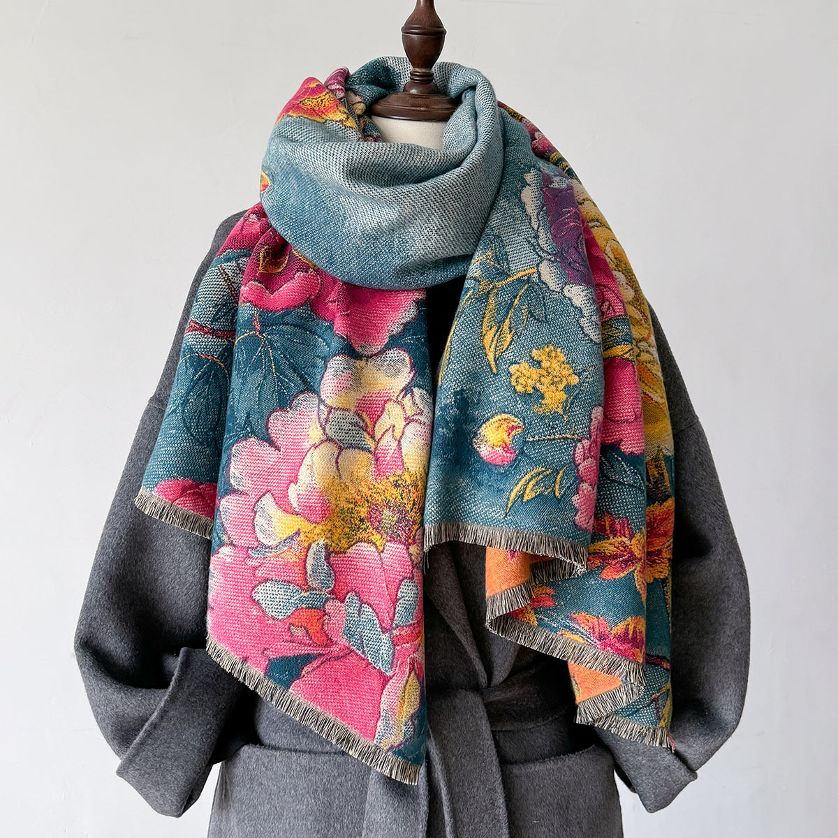 Warm Cashmere Scarf Women Shaw – обзор и цена Shawl Wrap Winter