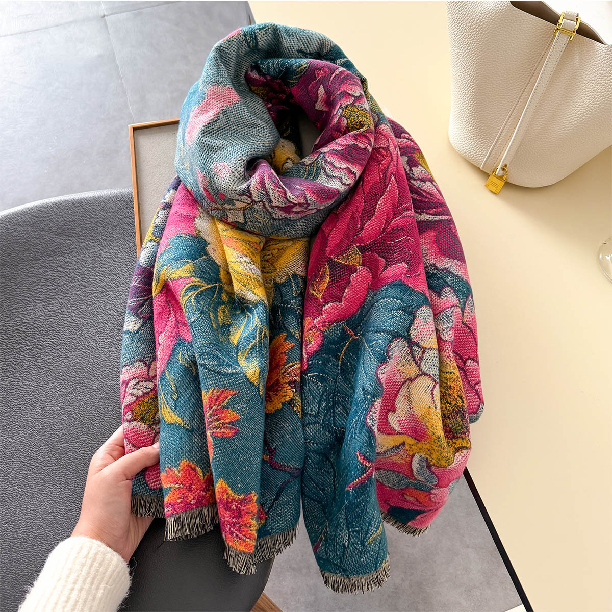 Warm Cashmere Scarf Women Shaw – обзор и цена Shawl Wrap Winter