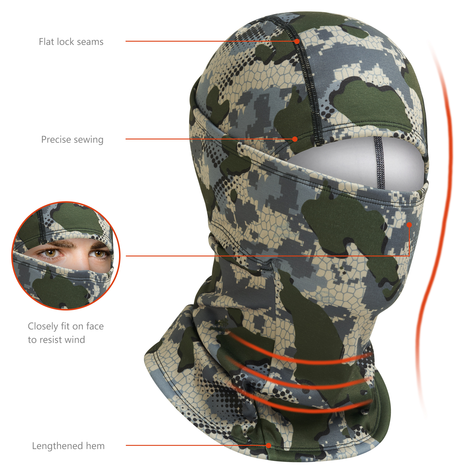 Bassdash Men Women Ninja Hood  – обзор и цена Neck Gaiter Fleece