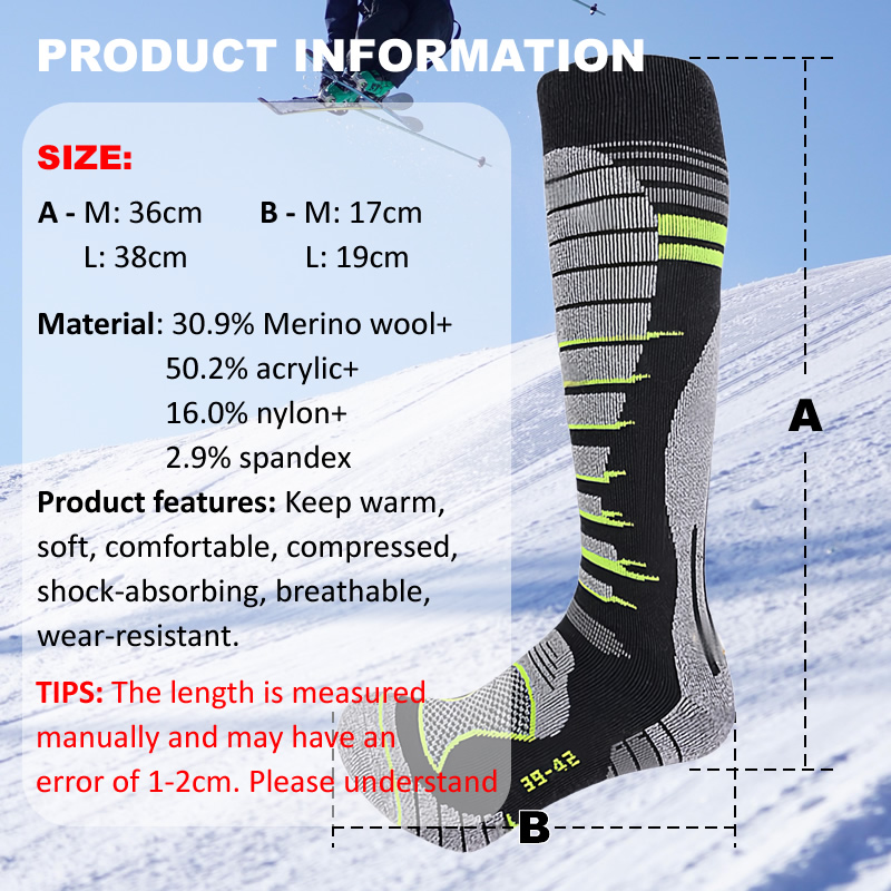 Merino Wool Ski Socks Cold Wea – обзор и цена Thermal Sock Wool