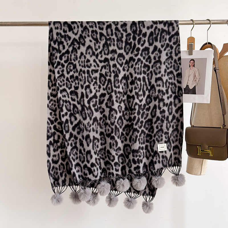 New Luxury Winter Leopard Two- – обзор и цена Shawl Wrap Winter