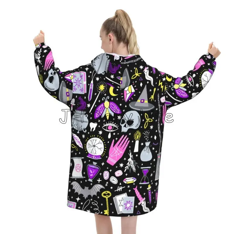 Magic Witchy Goth Oversized Bl – обзор и цена Sherpa Hoodie Fleece
