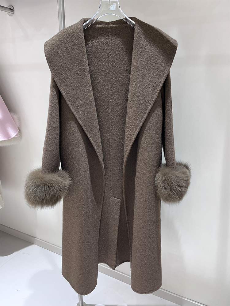 2025 New Wool Coat With Real F – обзор и цена Wool Coat Peacoat