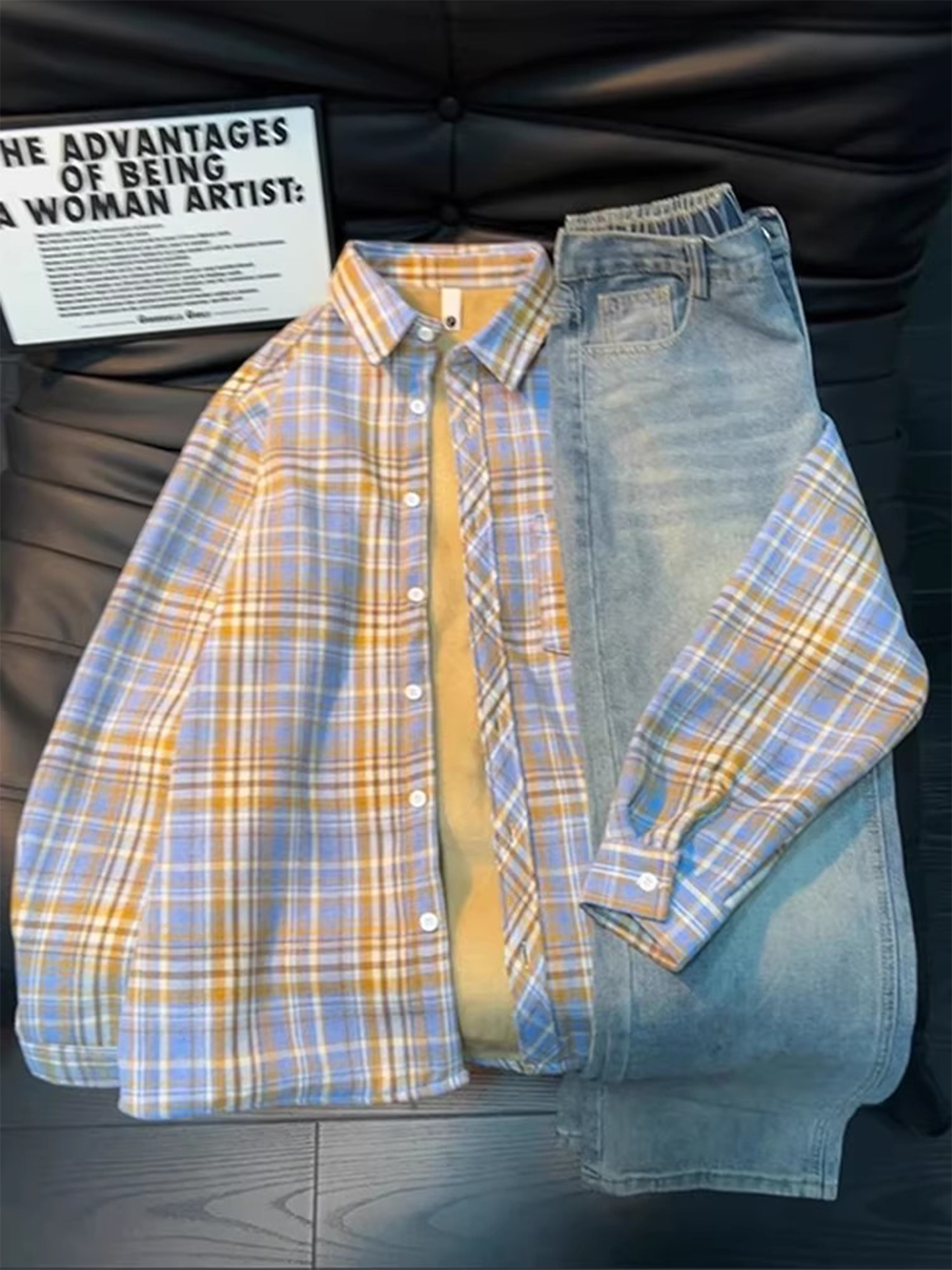 Men's Vintage Plaid Flannel Sh – обзор и цена Flannel Shirt Lined