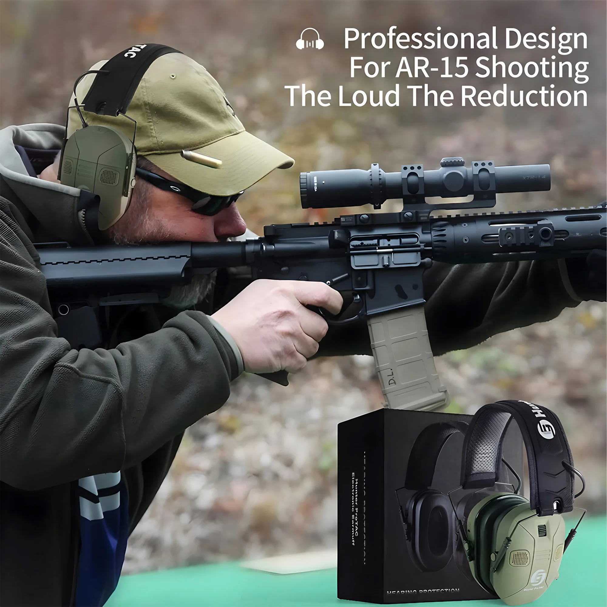 Foldable Tactical Shooting Ear – обзор и цена Earmuffs Foldable