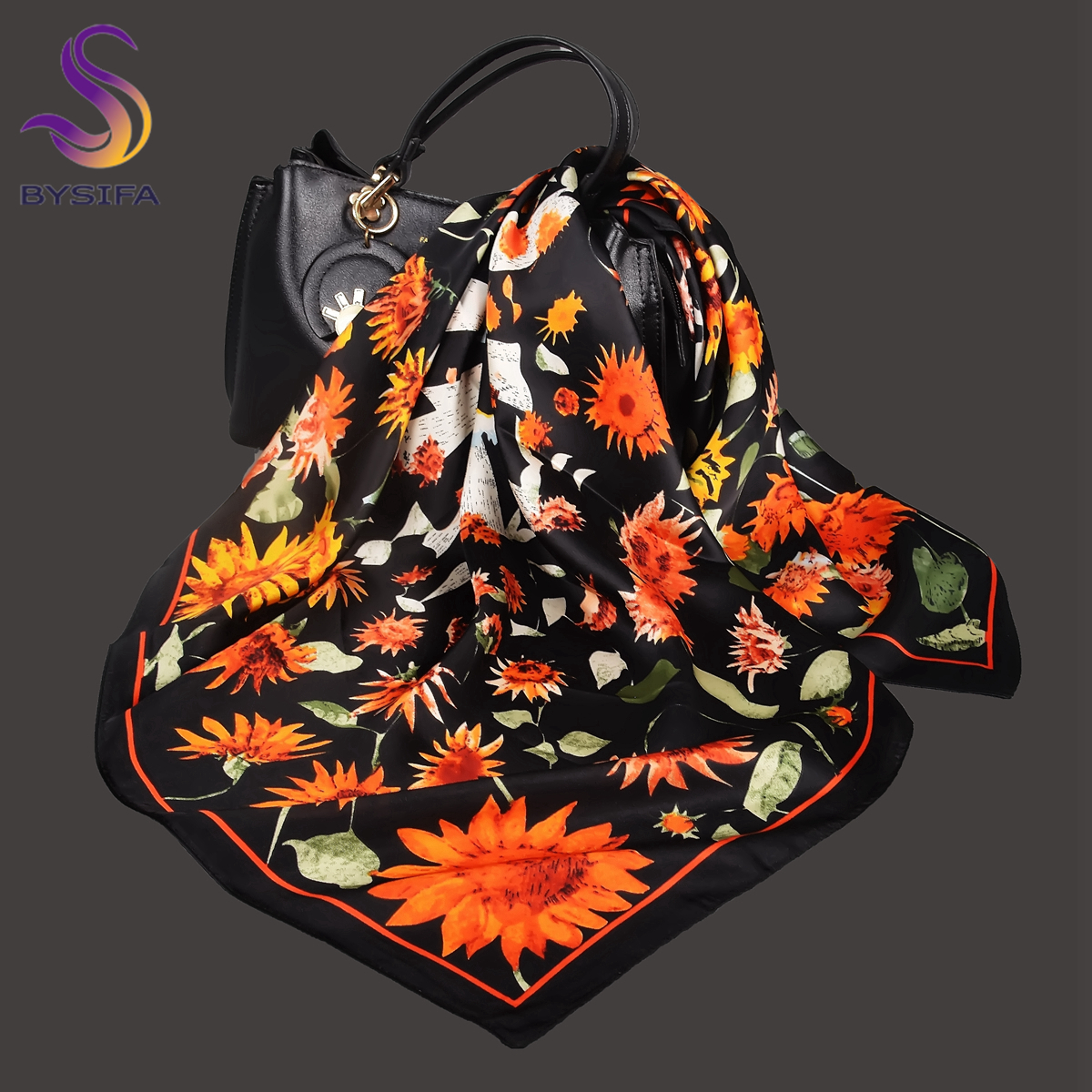 BYSIFA Letters Silk Scarf Shaw – обзор и цена Shawl Wrap Winter