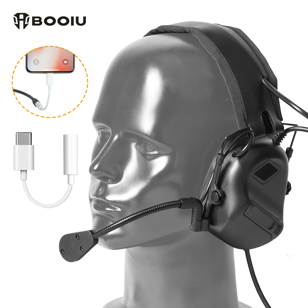 BOOIU Tactical Electronic Shoo – обзор и цена Earmuffs Foldable
