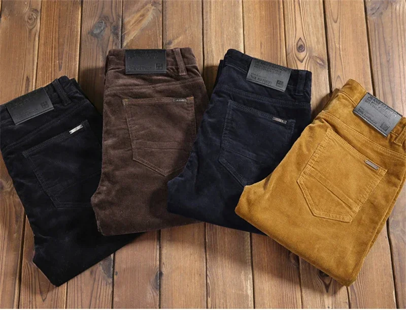 2023 Autumn Winter Men's Casua – обзор и цена Corduroy Pant Warm