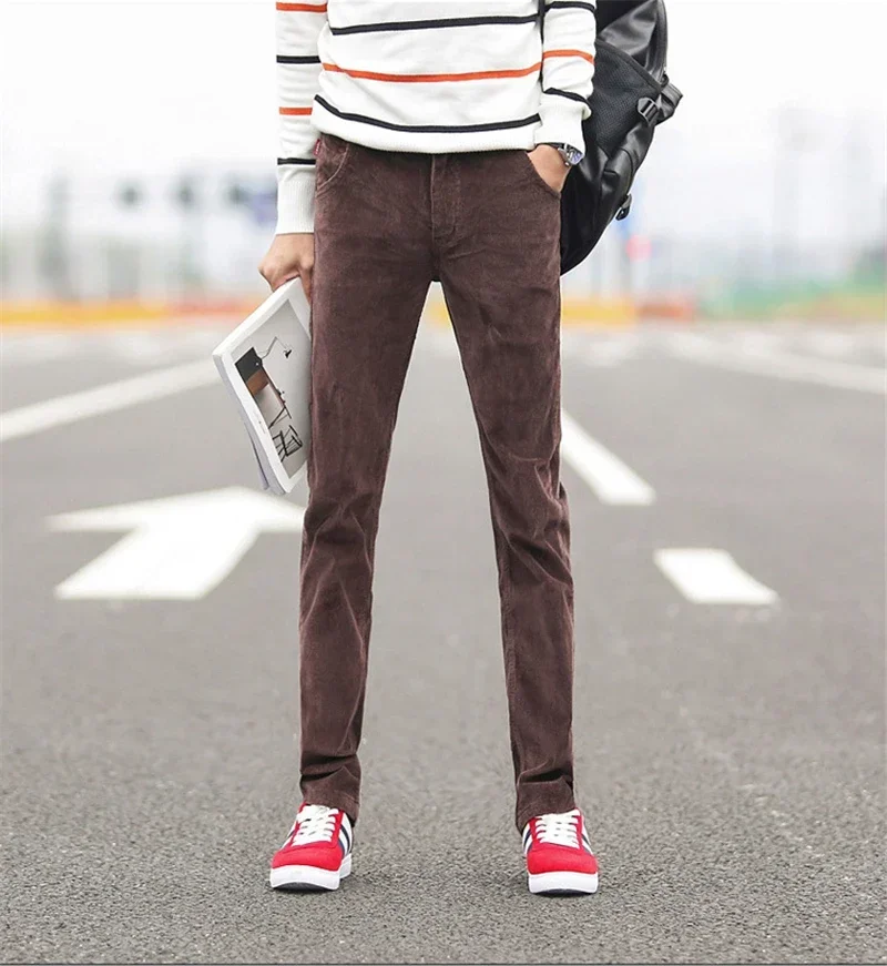2023 Autumn Winter Men's Casua – обзор и цена Corduroy Pant Warm