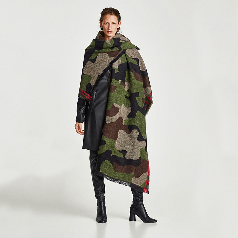 Camouflage Leopard Print Echar – обзор и цена Cashmere Pashmina Wrap