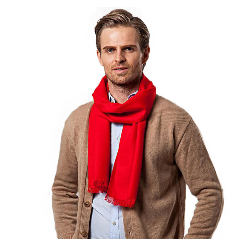 Fashion Winter Solid Color Men – обзор и цена Wool Scarf Men