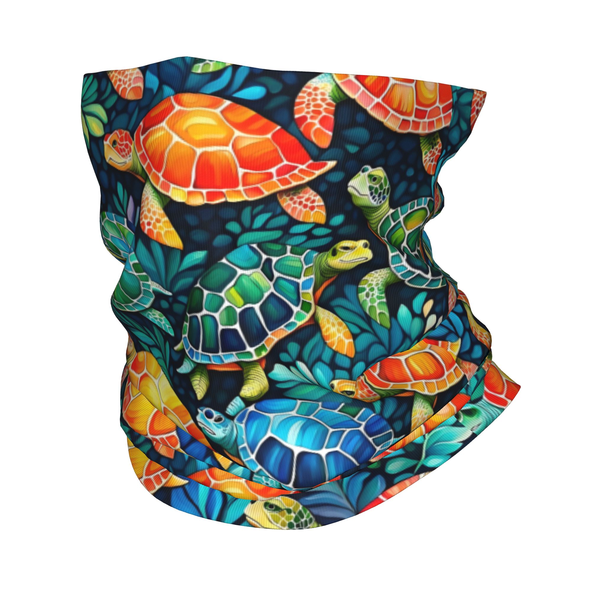 Custom Funny Colorful Sea Turt – обзор и цена Neck Gaiter Fleece