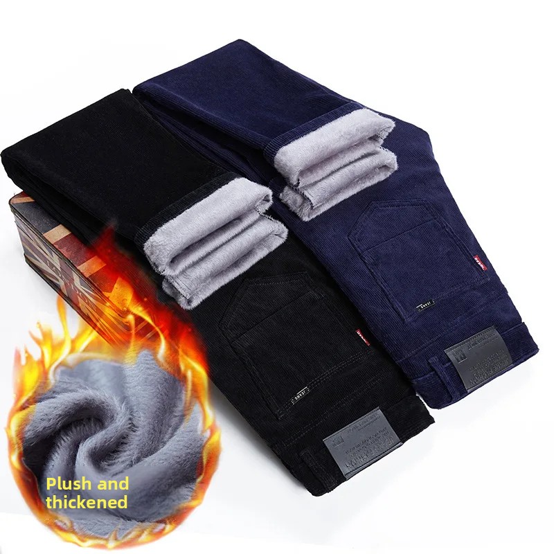 Thickened Fleece Lined Corduro – обзор и цена Corduroy Pant Warm