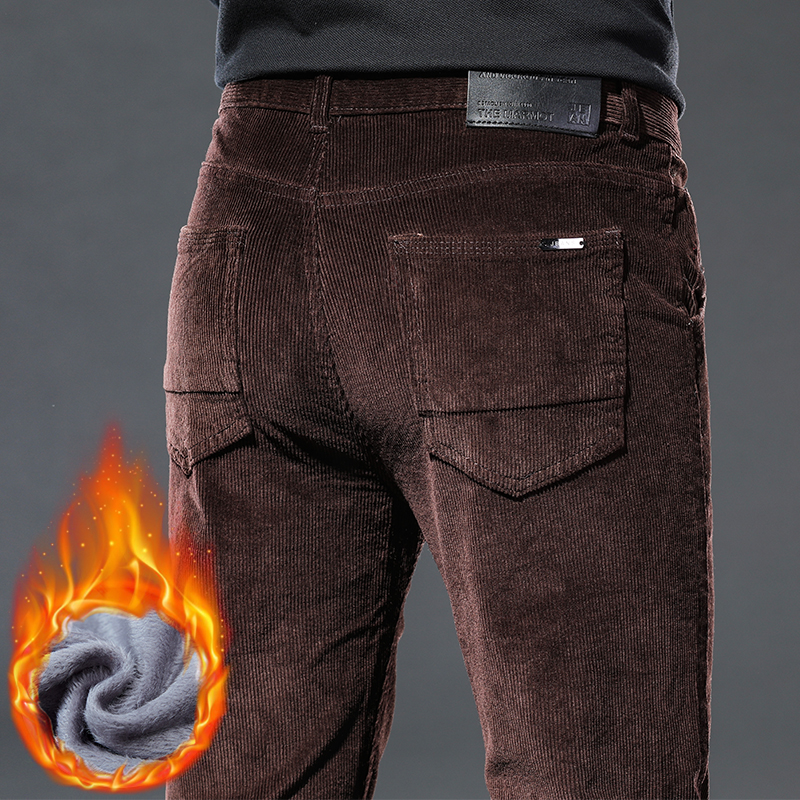 Winter New Men's Corduroy Flee – обзор и цена Corduroy Pant Warm