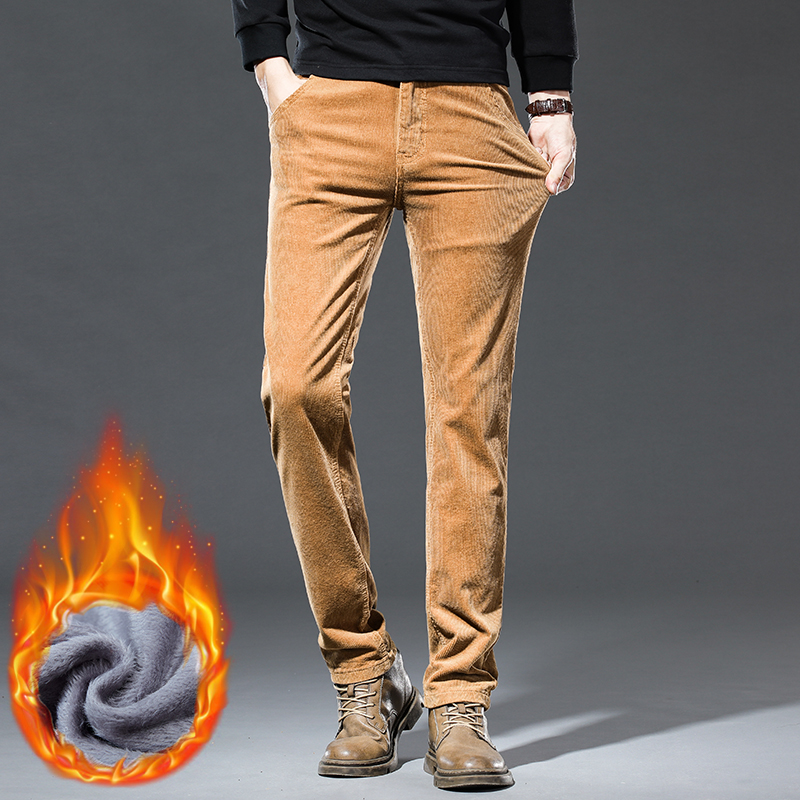 Winter New Men's Corduroy Flee – обзор и цена Corduroy Pant Warm