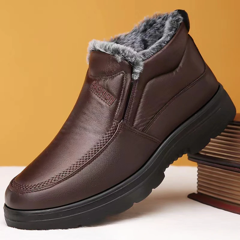 Winter Men's Ankle Boots Plush – обзор и цена Waterproof Winter Boot