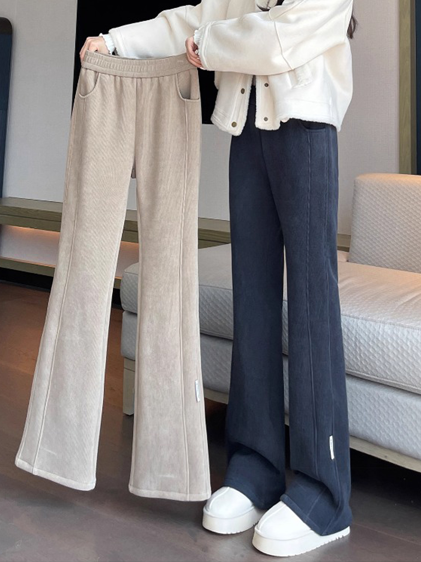 Lamb Velvet Thickened Women's  – обзор и цена Corduroy Pant Warm