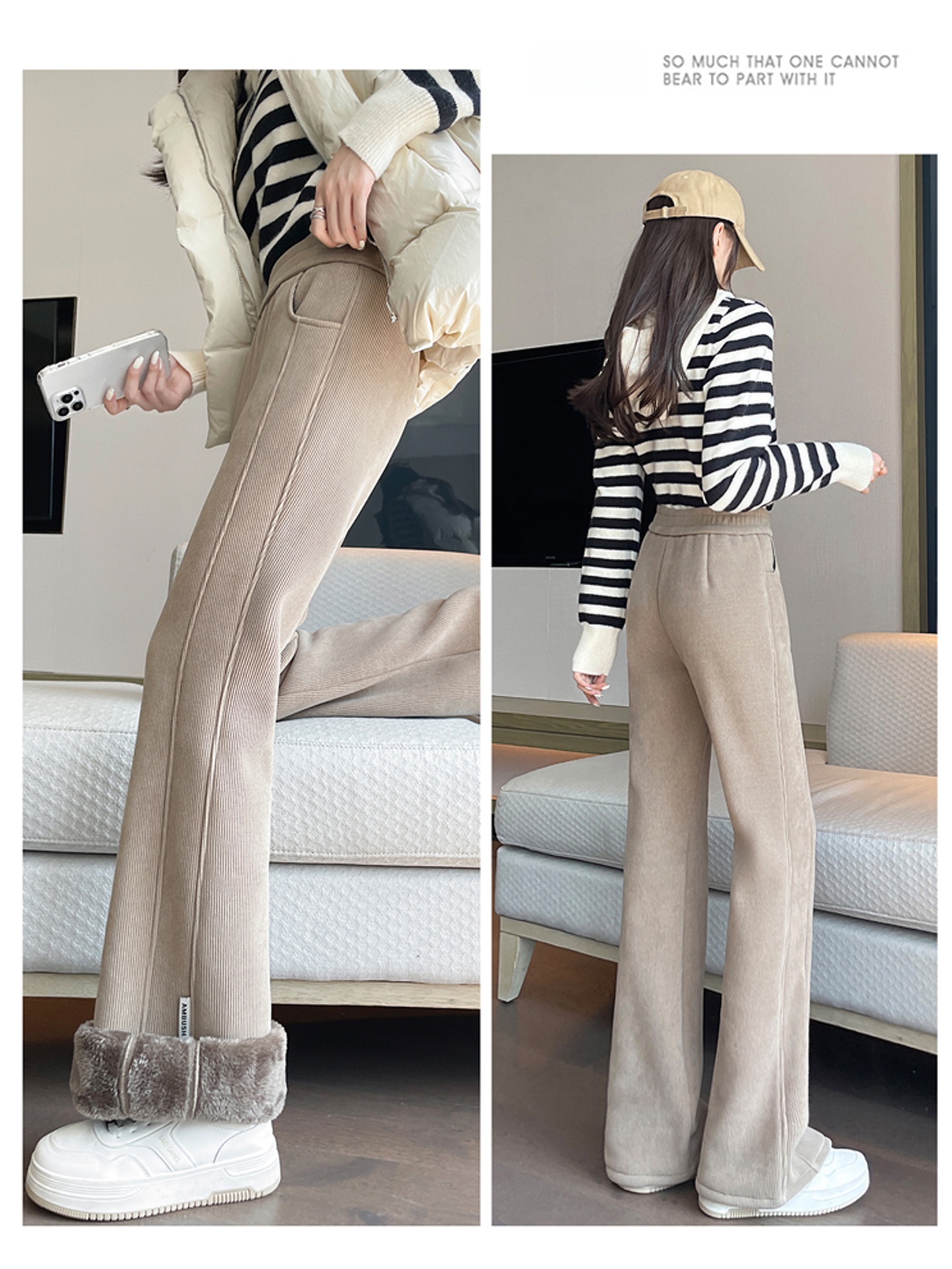 Lamb Velvet Thickened Women's  – обзор и цена Corduroy Pant Warm