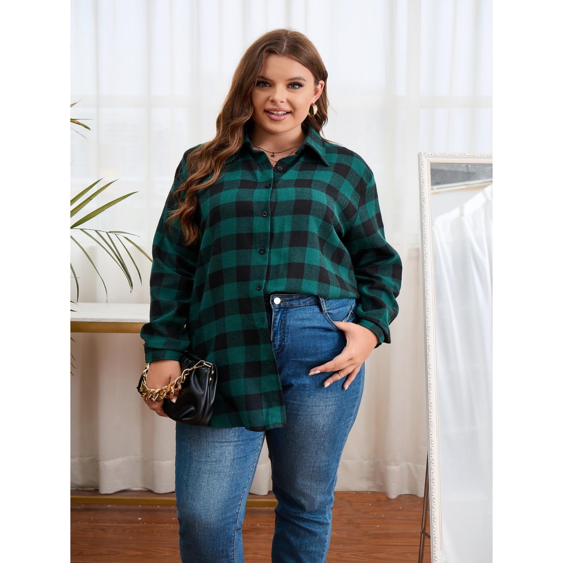Warm Flannel Plaid Shirt Women – обзор и цена Flannel Shirt Lined