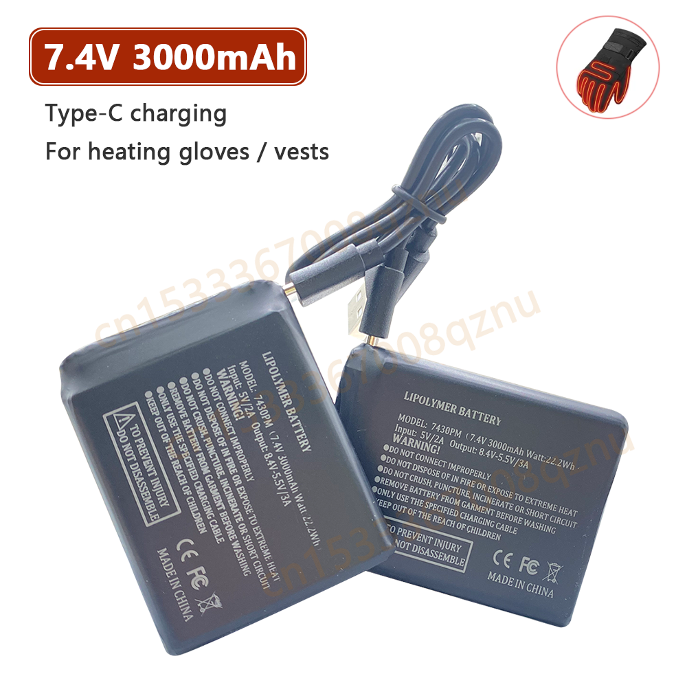 7.4V 3000mah Heated Gloves Bat – обзор и цена Heated Vest Battery