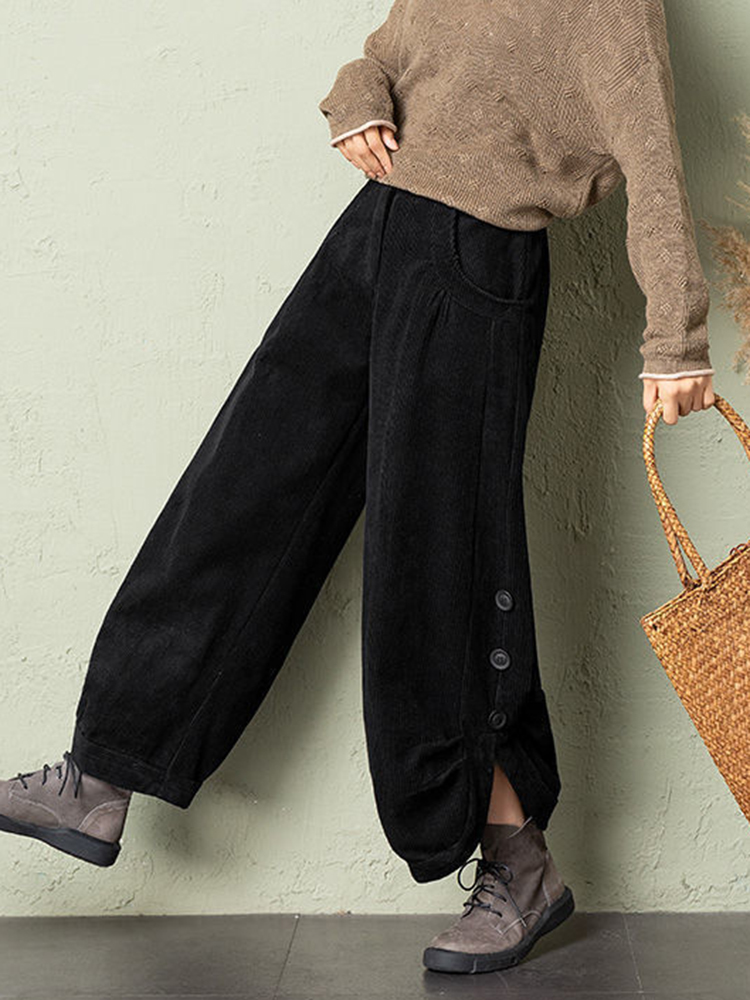 Korean Corduroy Women Pants Fa – обзор и цена Corduroy Pant Warm
