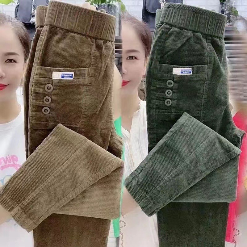 Women Warm Spring Winter Butto – обзор и цена Corduroy Pant Warm